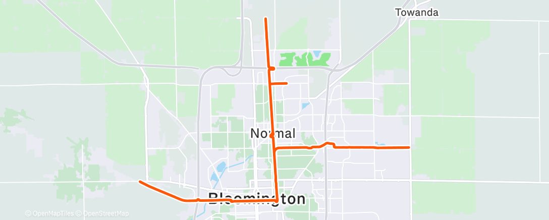 Map of the activity, Afternoon Ride