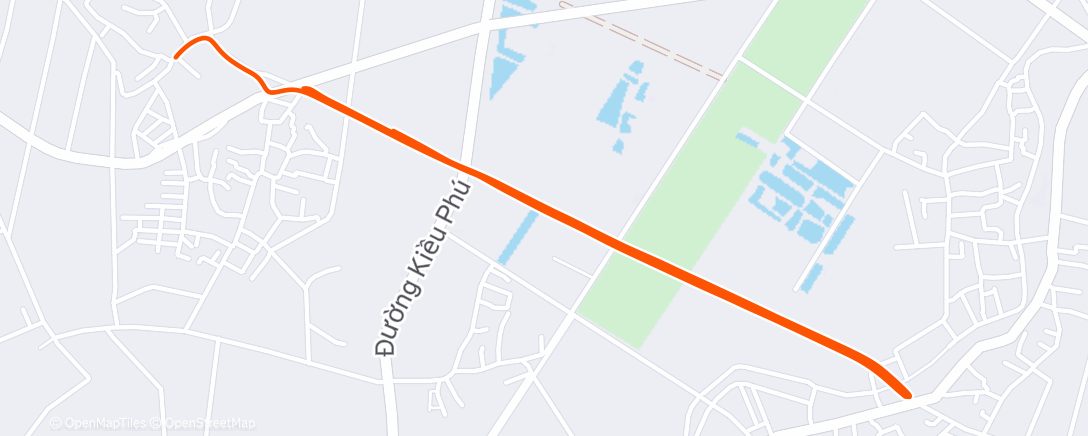 Map of the activity, Morning Run