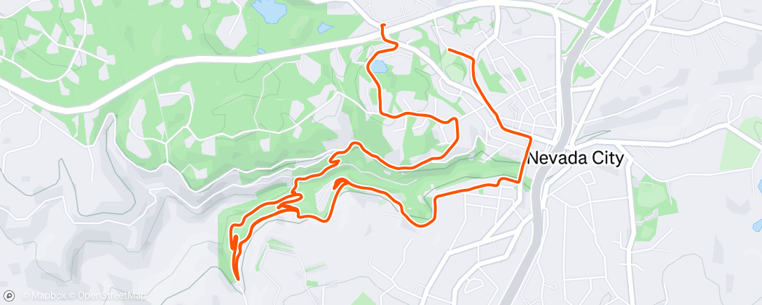 Map of the activity, Lunch Run
