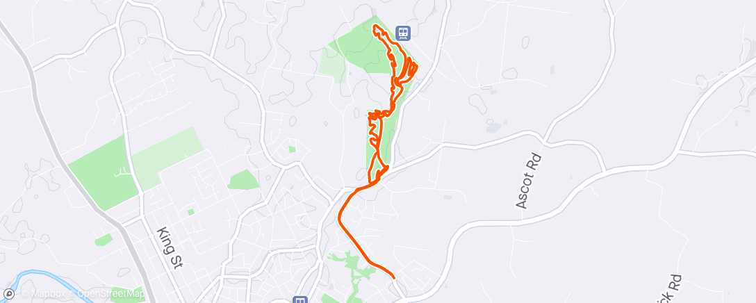 Map of the activity, Foggy 🌁 Trails 🤙