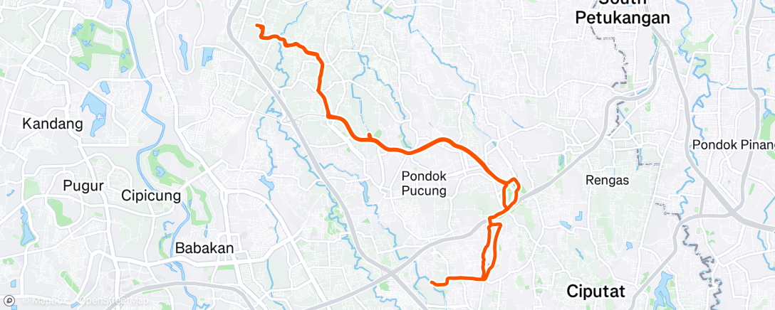 Map of the activity, Morning Ride