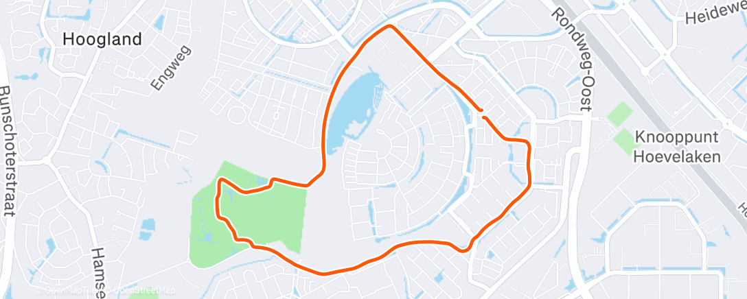 Карта физической активности (Namiddagwandeling na de kerstbrunch)