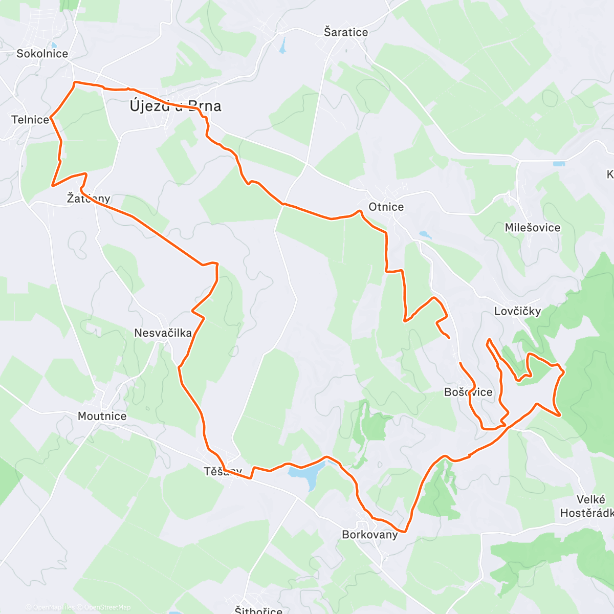 Карта физической активности (MTB Ride)