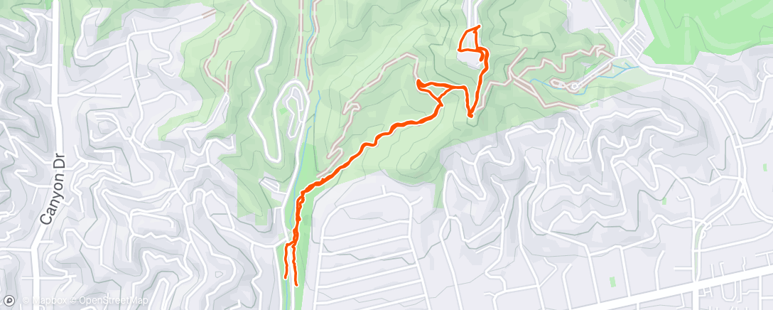 Map of the activity, griffith hike 🌿💚