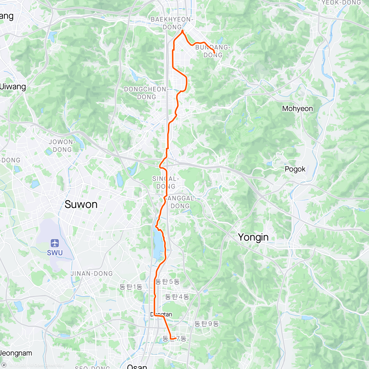 Map of the activity, 퇴근