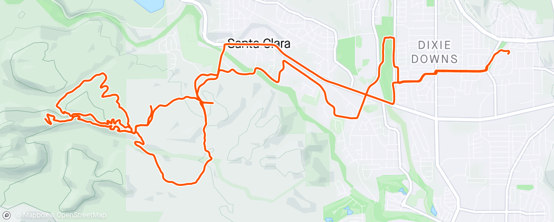 Map of the activity, Trail Tabatas