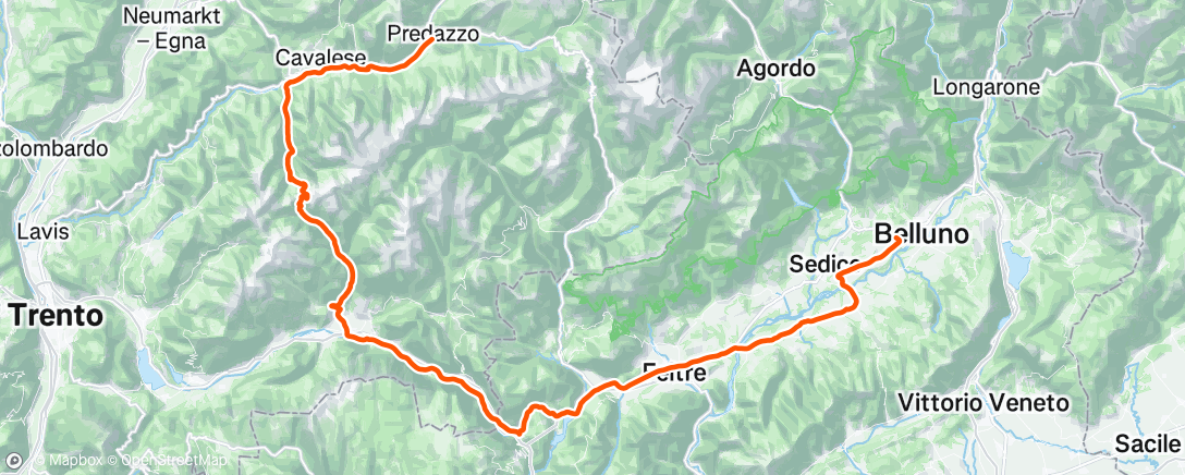 Carte de l'activité