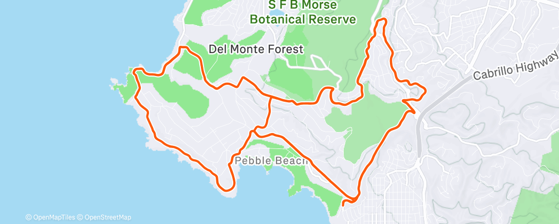 Map of the activity, Road work