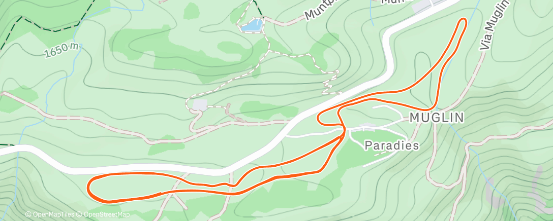 Map of the activity, Morning Nordic Ski