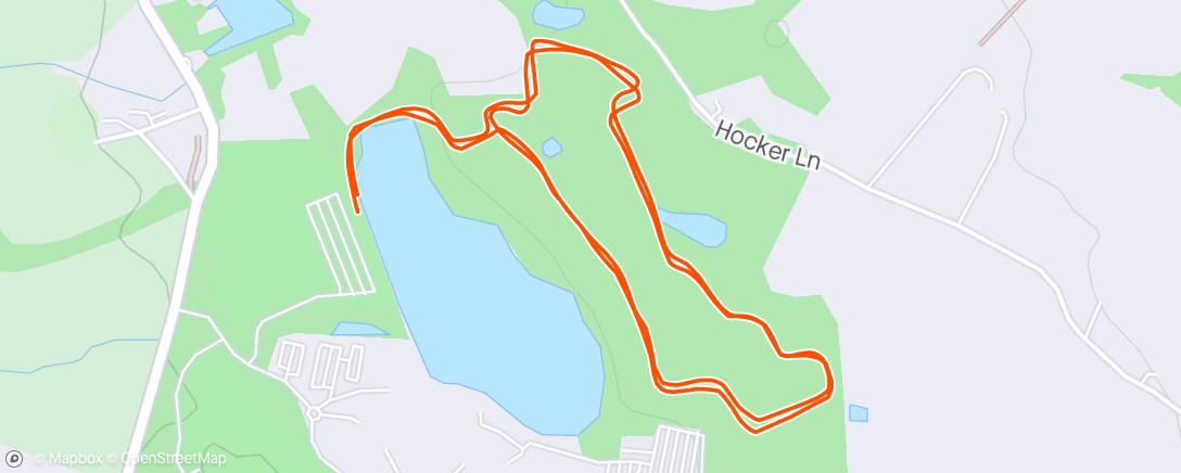 Map of the activity, Alderley Park Run