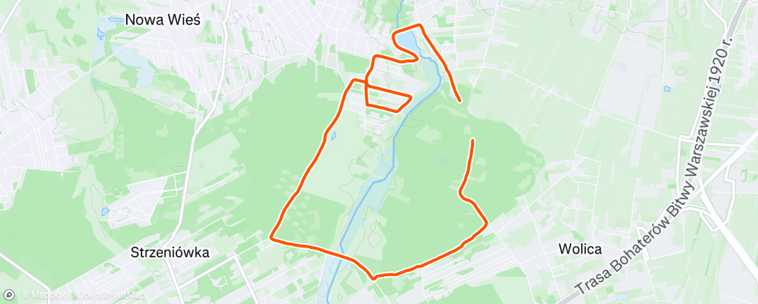 Map of the activity, Evening Walk