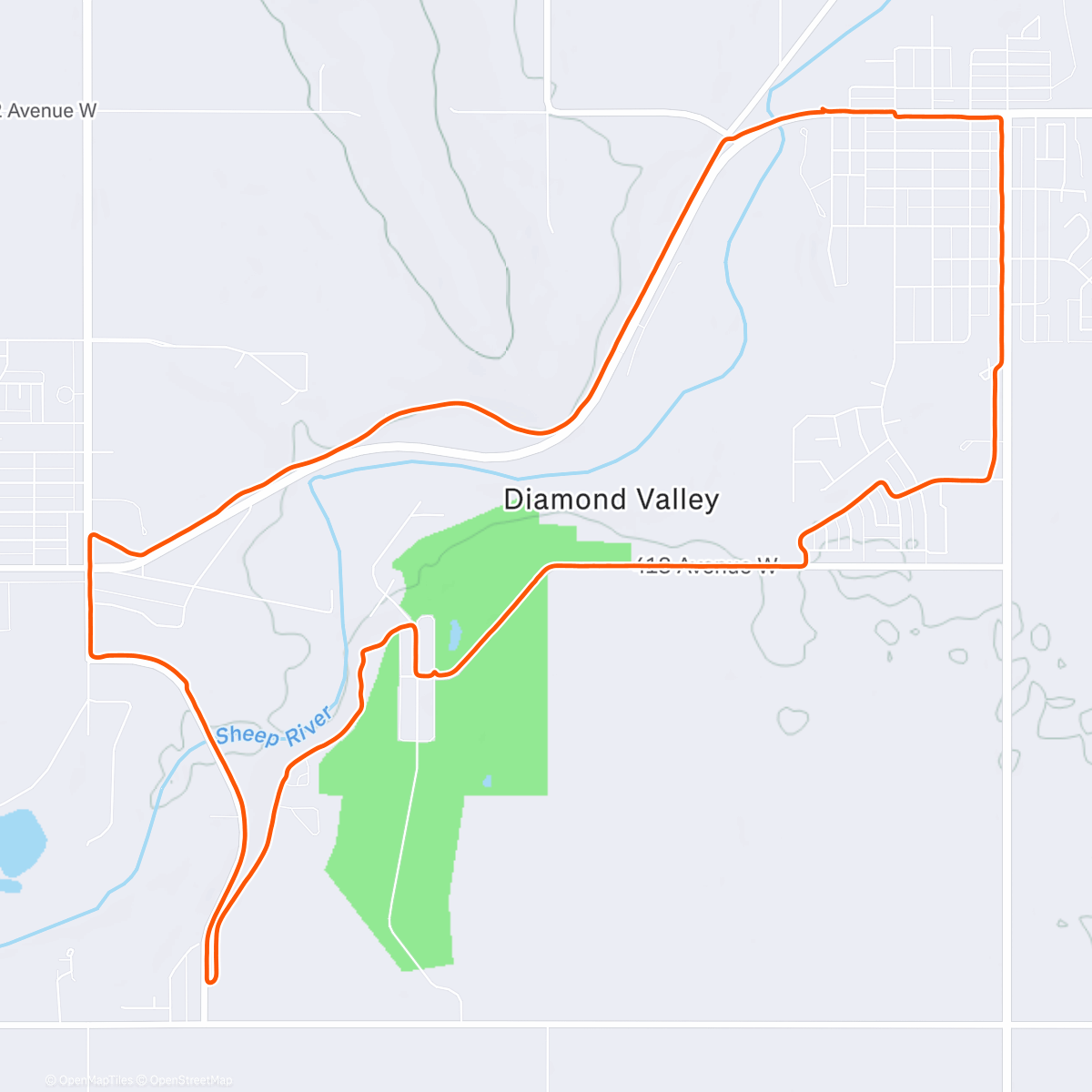 Map of the activity, I'm stayin' at my parents' house And the road not taken looks real good now