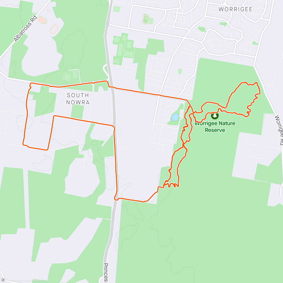 Map of the activity, The Gee with the East Coast Mountain Bike Riders