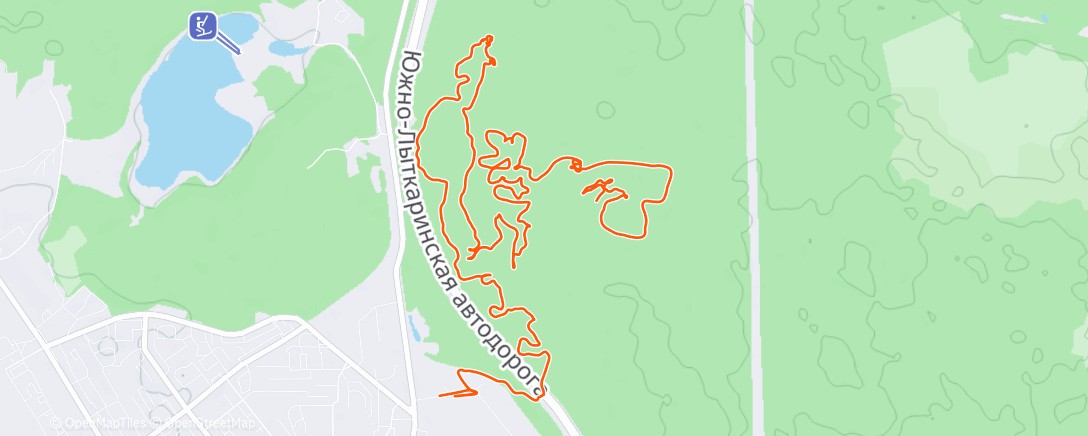 Map of the activity, Дневной велозаезд