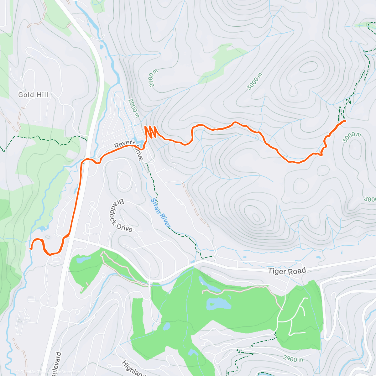 Map of the activity, Colorado Trail / CDT