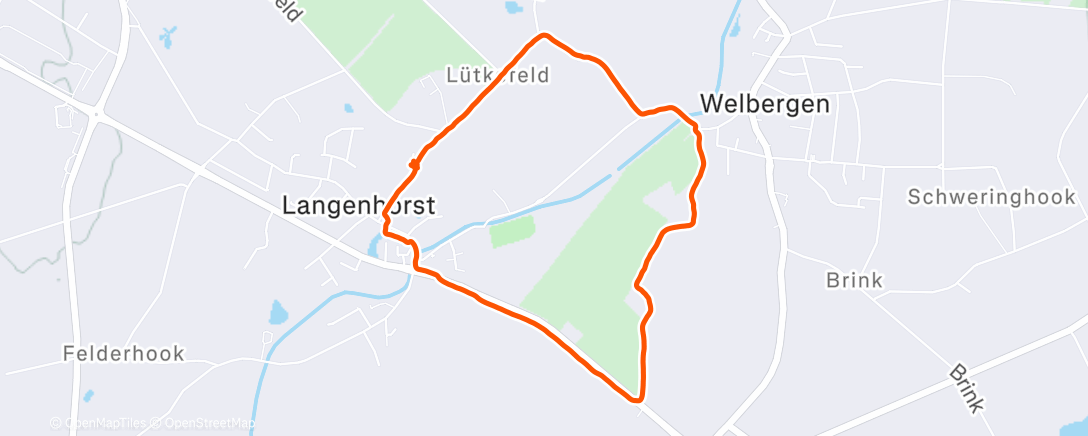 Карта физической активности (Spaziergang am Nachmittag)