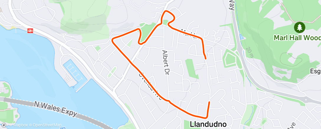 Map of the activity, Morning Walk Llandudno Junction, Wales ⛅