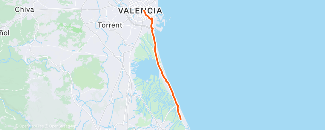 Map of the activity, Morning Ride