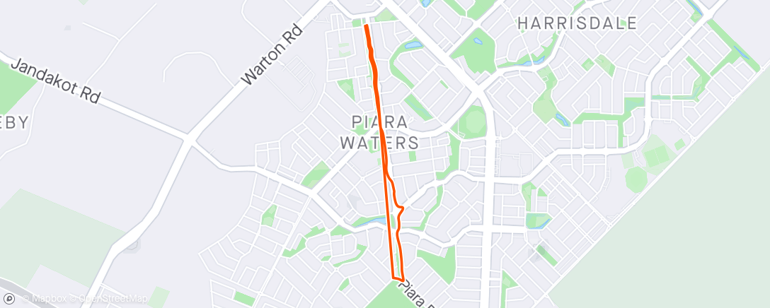 Map of the activity, Morning Run/walk.