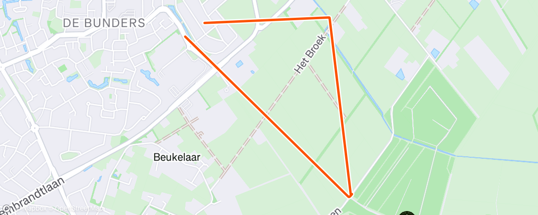 Map of the activity, Namiddagwandeling