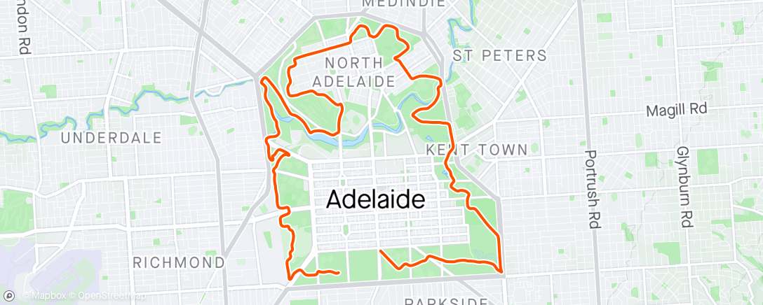 Map of the activity, Graveller shop ride.