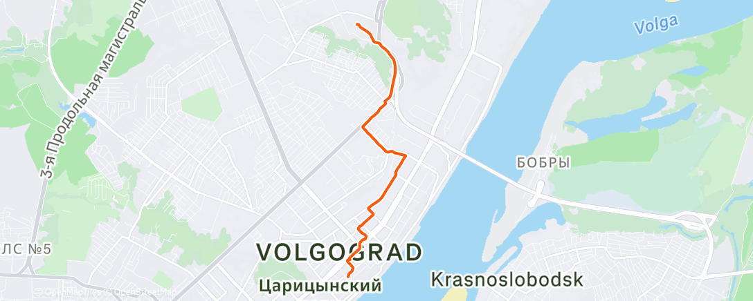 Map of the activity, Дневной хайкинг