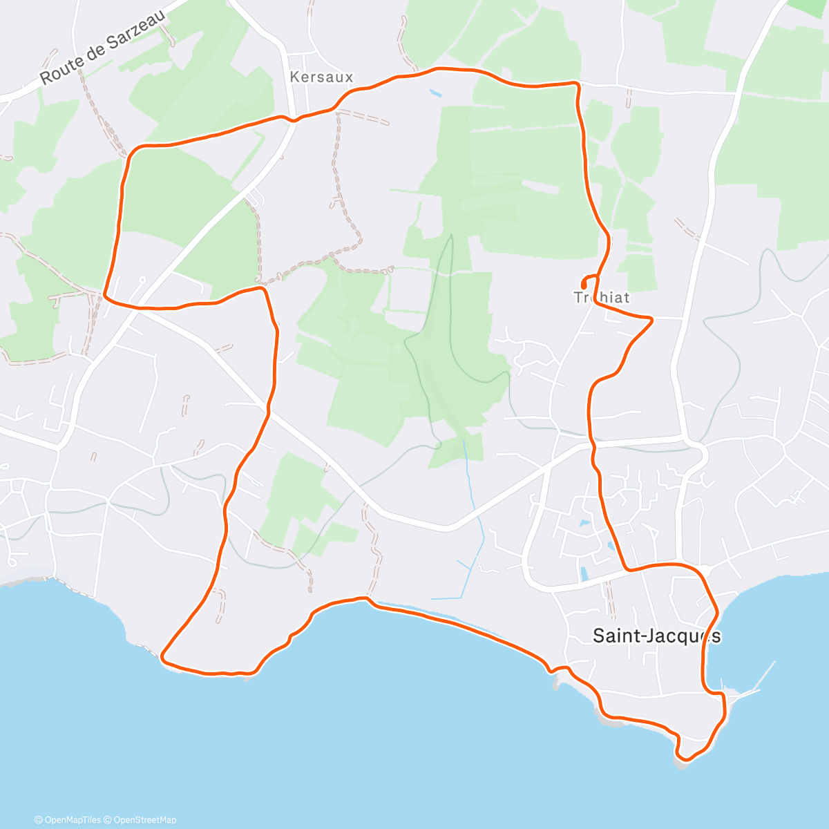 Map of the activity, 40' express, ça décrasse 😝