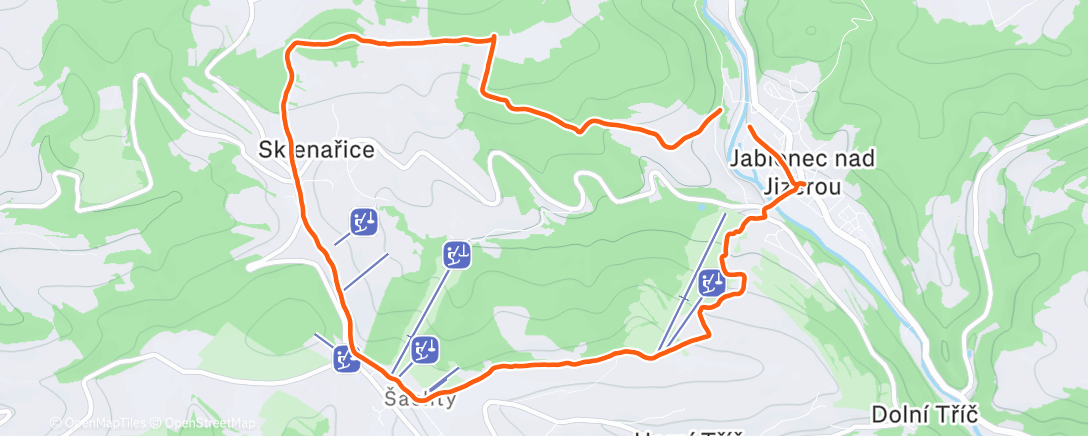 Карта физической активности (Zahajuju kariéru nordic walking)