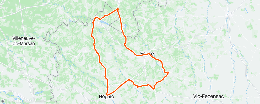 Mapa da atividade, Entraînement pour le Tourmalet