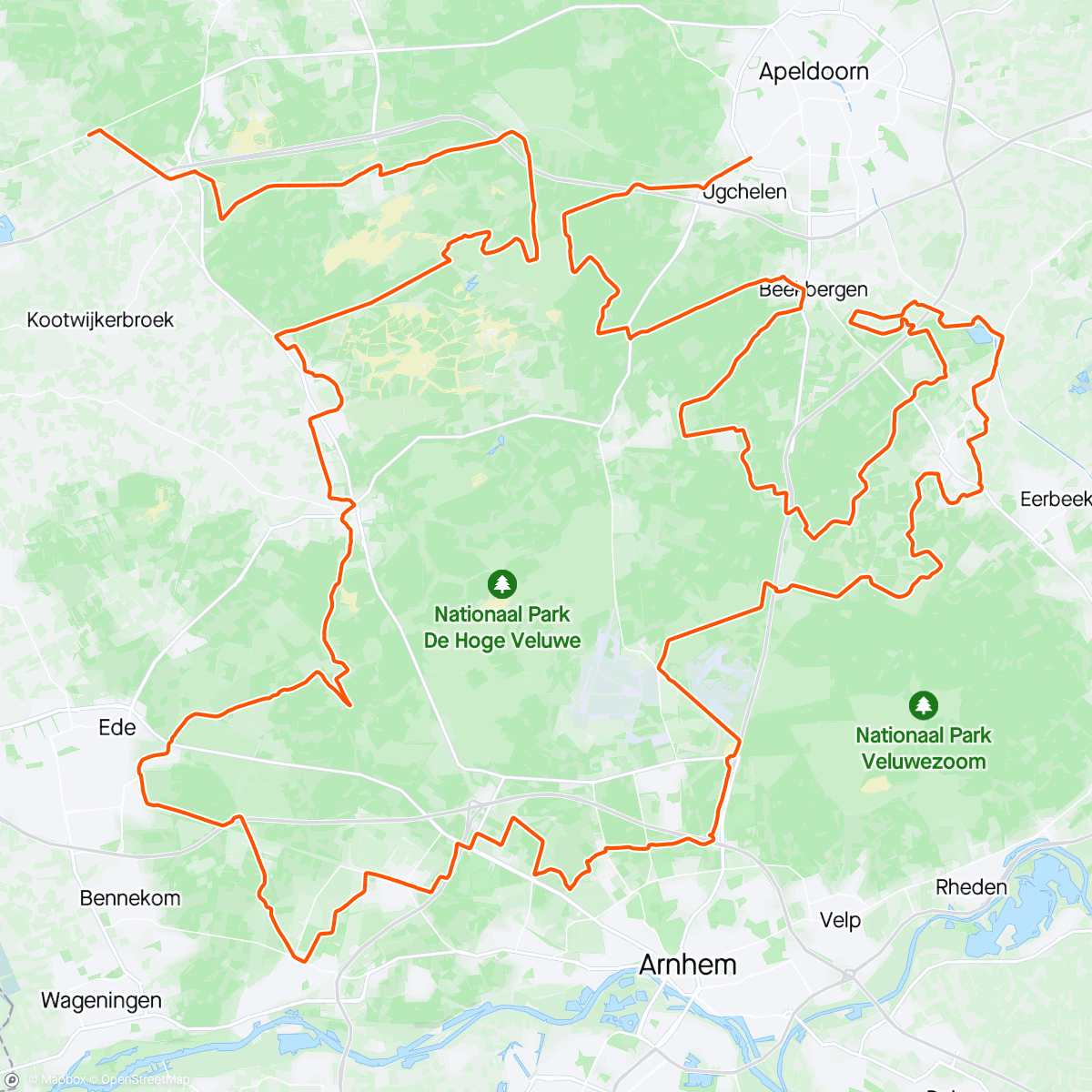 Map of the activity, In the spirit of gravel