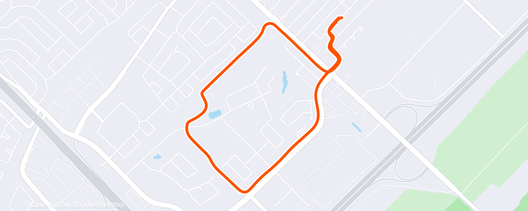 Map of the activity, Morning Run