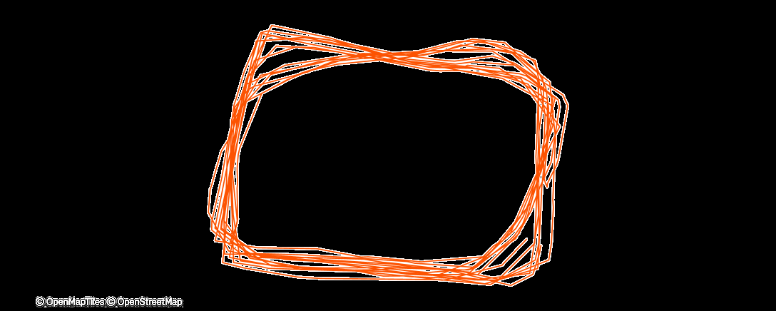 Map of the activity, Morning Run