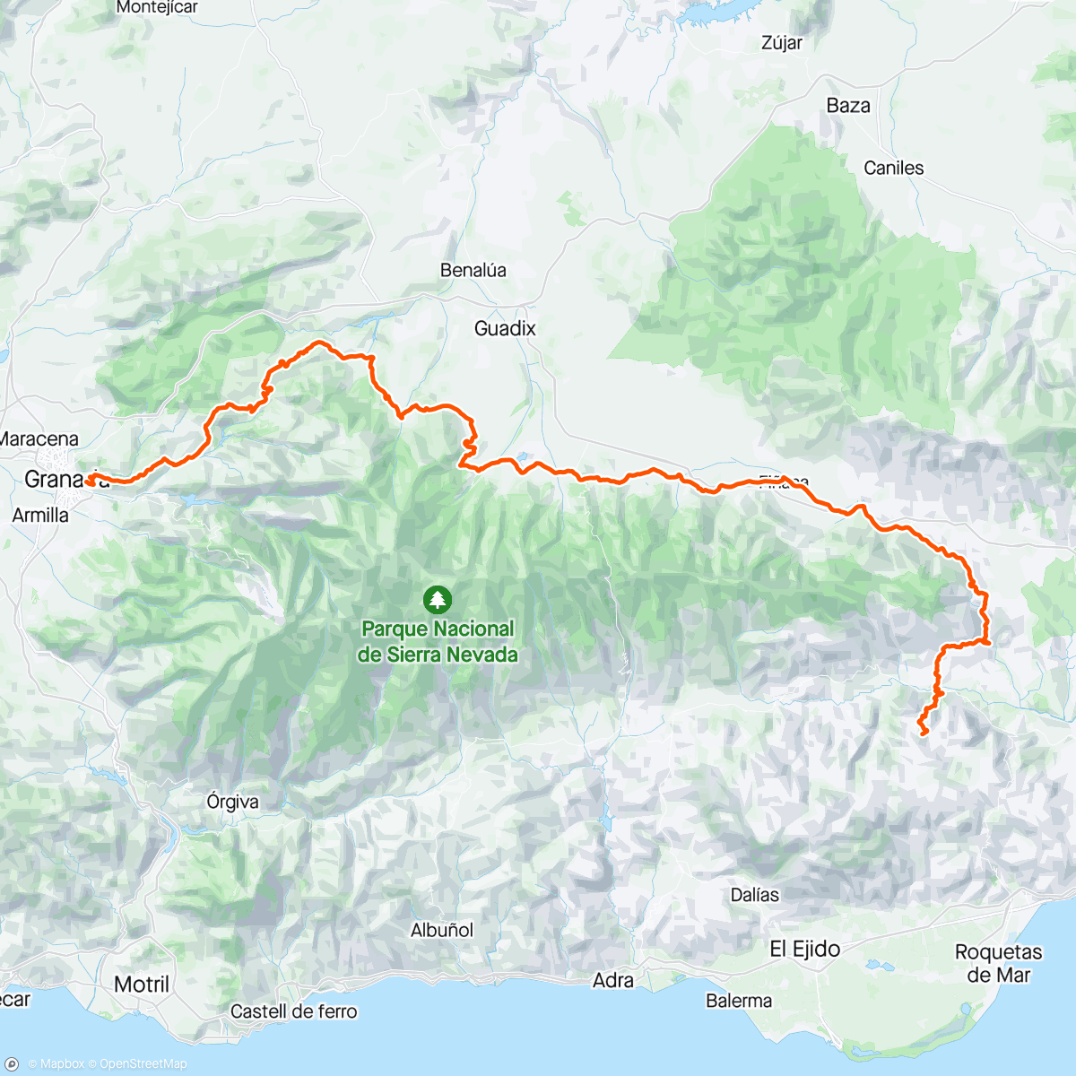 活动地图，Mozarabe Bike Race

 DNF 😭