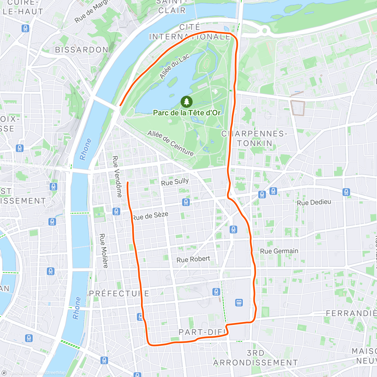 Map of the activity, Parc fermé cause vent