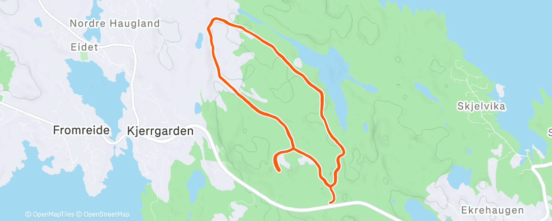 Карта физической активности (Siglingavatnet)