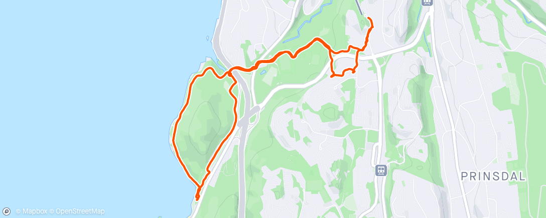 Map of the activity, Hvervenbukta from home with Ingunn