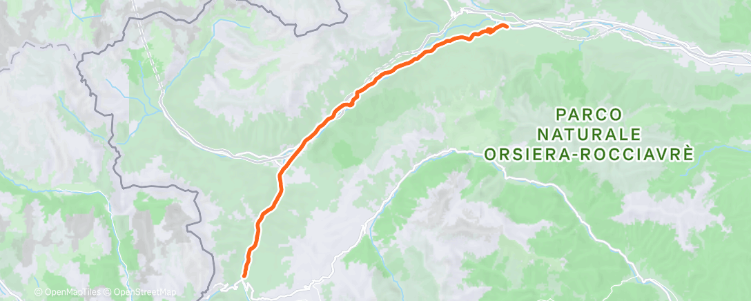 Map of the activity, Sortie vélo le matin