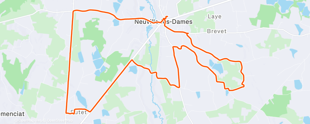 Map of the activity, Sortie pluvieuse