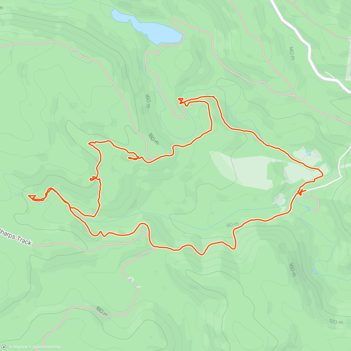 Map of the activity, Hike with the Fam