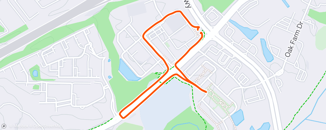 Map of the activity, Morning Walk