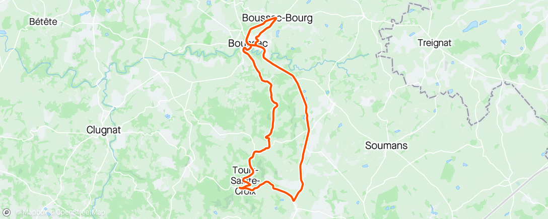 Map of the activity, Circuit Boussaquin : DNF