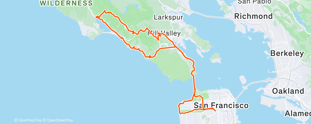 Map of the activity, Stinson loop w/ new frans