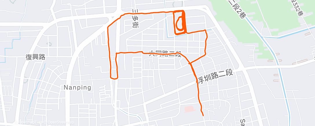 Map of the activity, 🏃‍♂️ Run