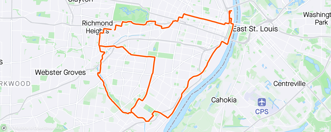 Map of the activity, Two Flats Kinda Ride