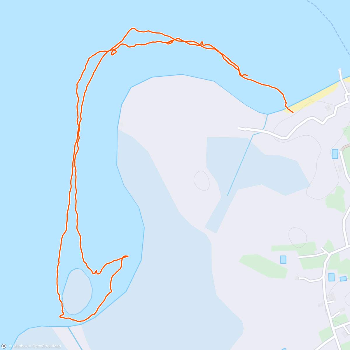 Mapa da atividade, Afternoon Kayaking