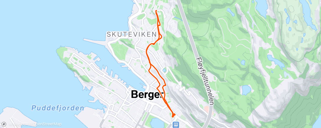 Map of the activity, Morning Walk
