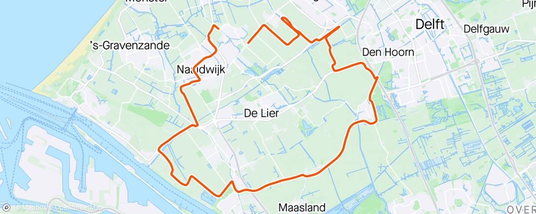 Map of the activity, Rondje klooien🚴🏻‍♂️🌞