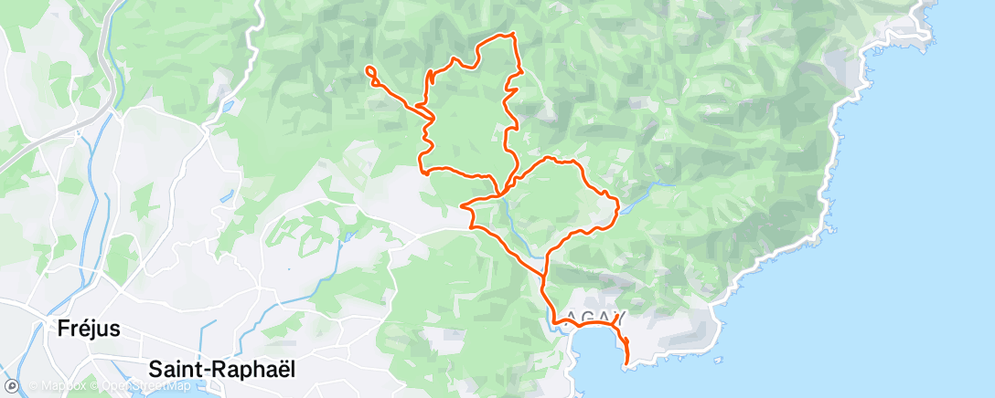 Карта физической активности (Sortie VTT le matin)