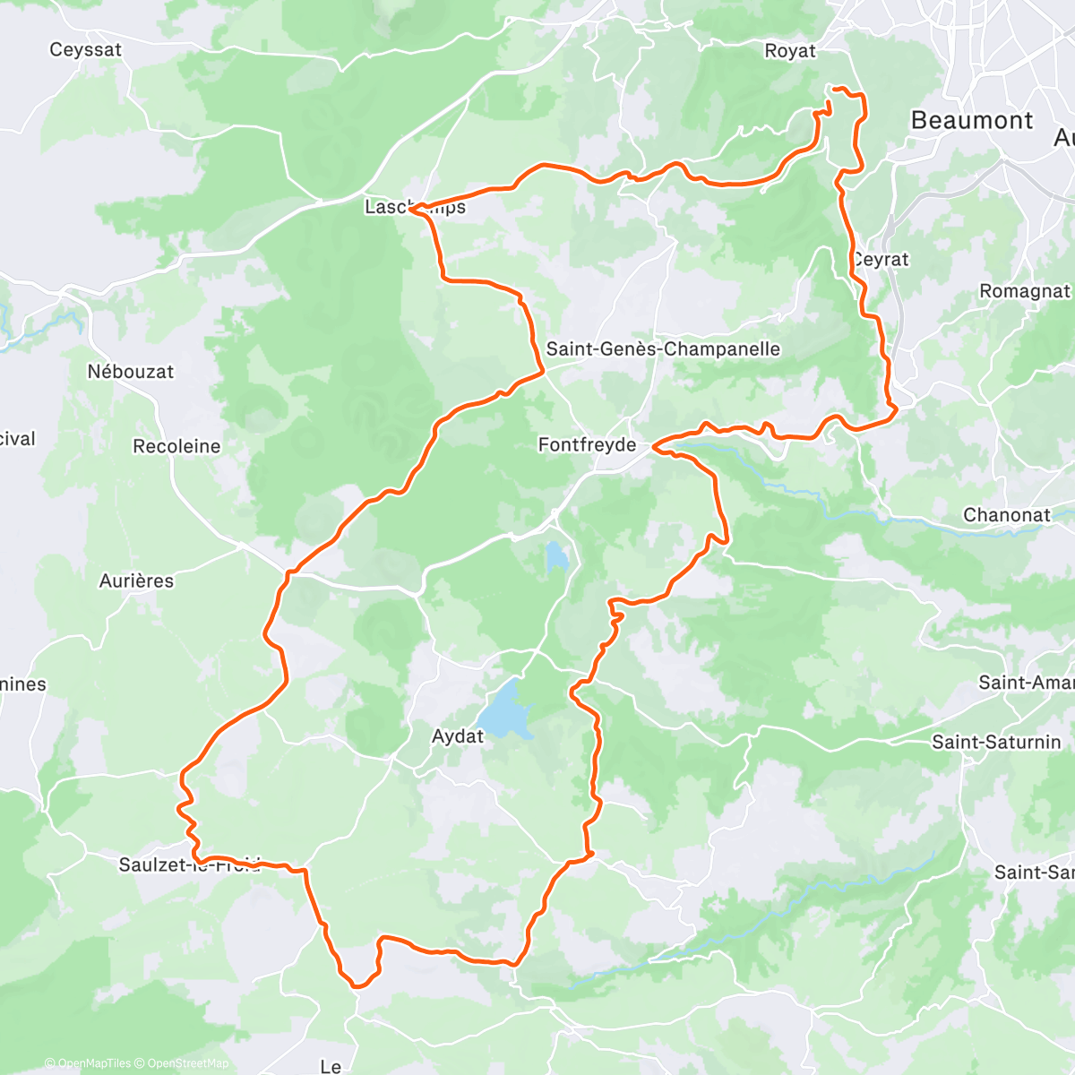 Map of the activity, OUI