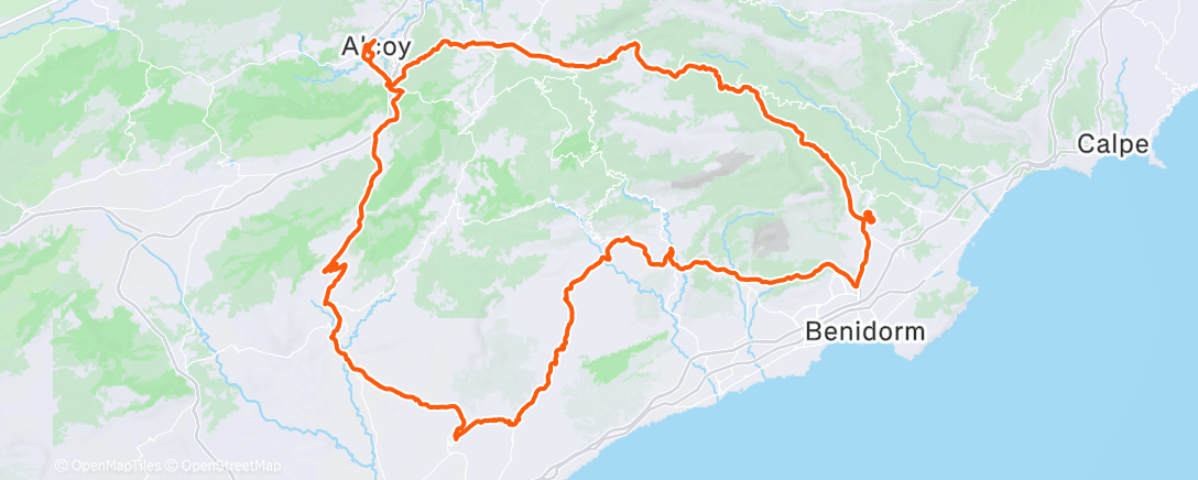 Map of the activity, Morning Ride